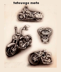 tatouage aérographe motos